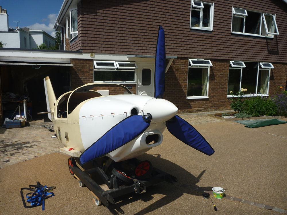 trial fitting of propeller and cowl