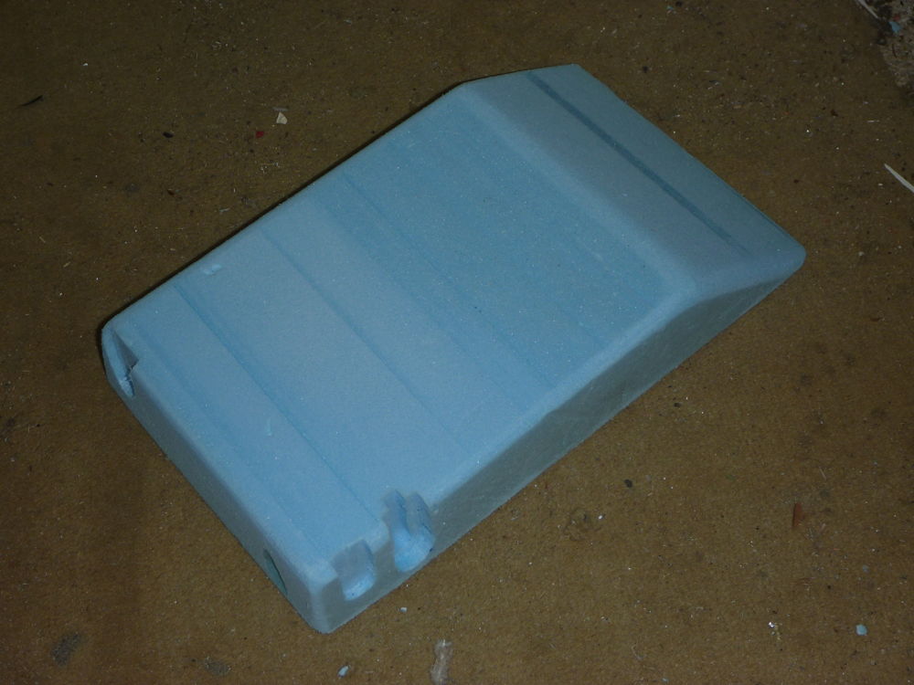 carving blue foam for seatpans