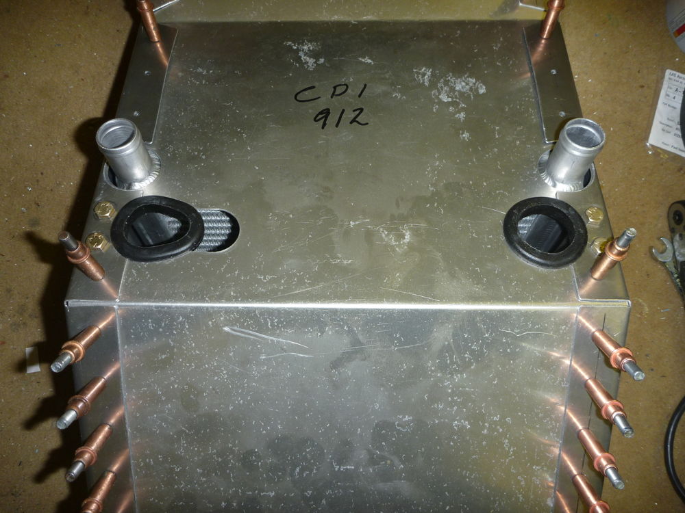 cooling duct with coolers fitted