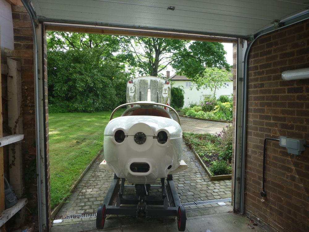 fuselage ready to enter trailer