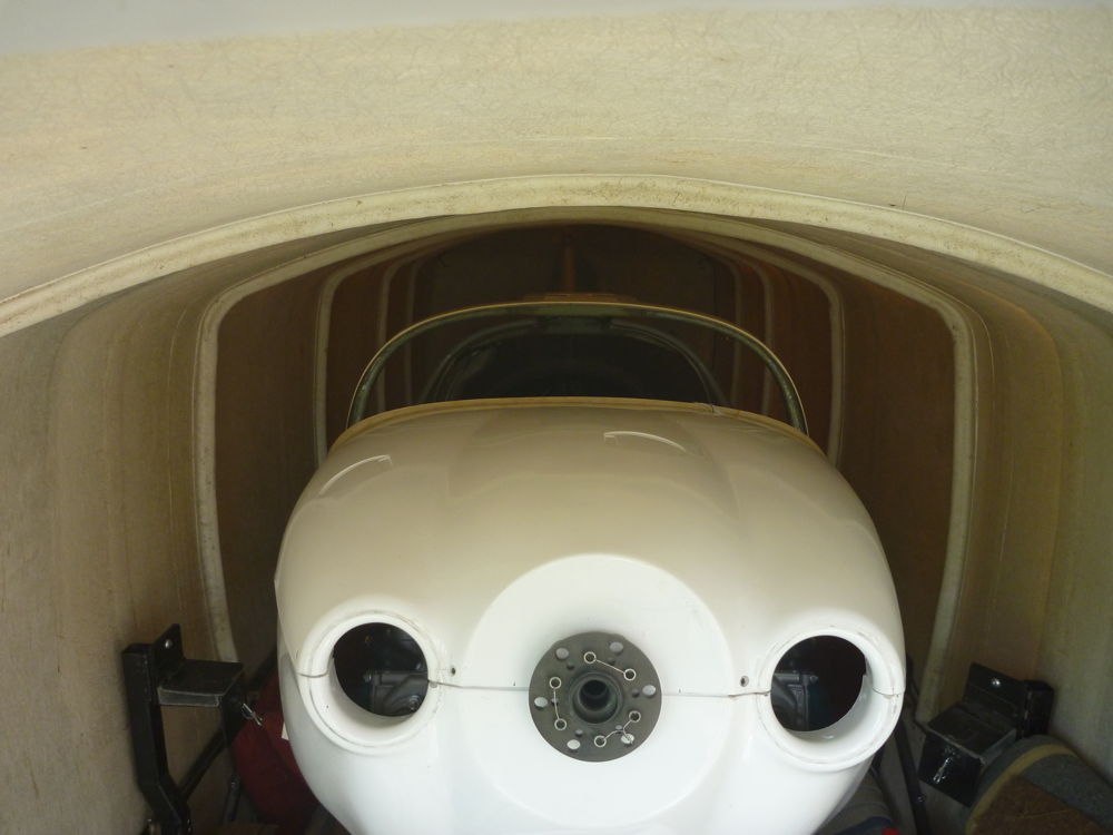 fuselage in trailer