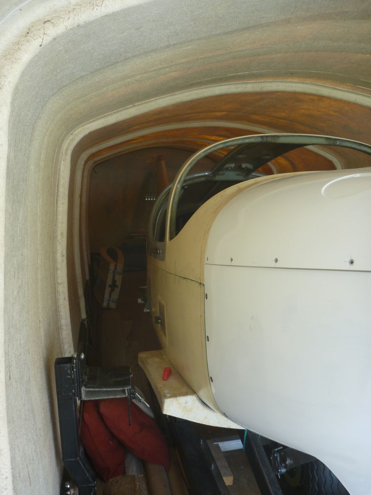 fuselage in trailer