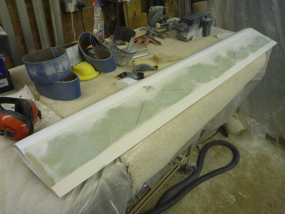 sanding port aileron upper surface