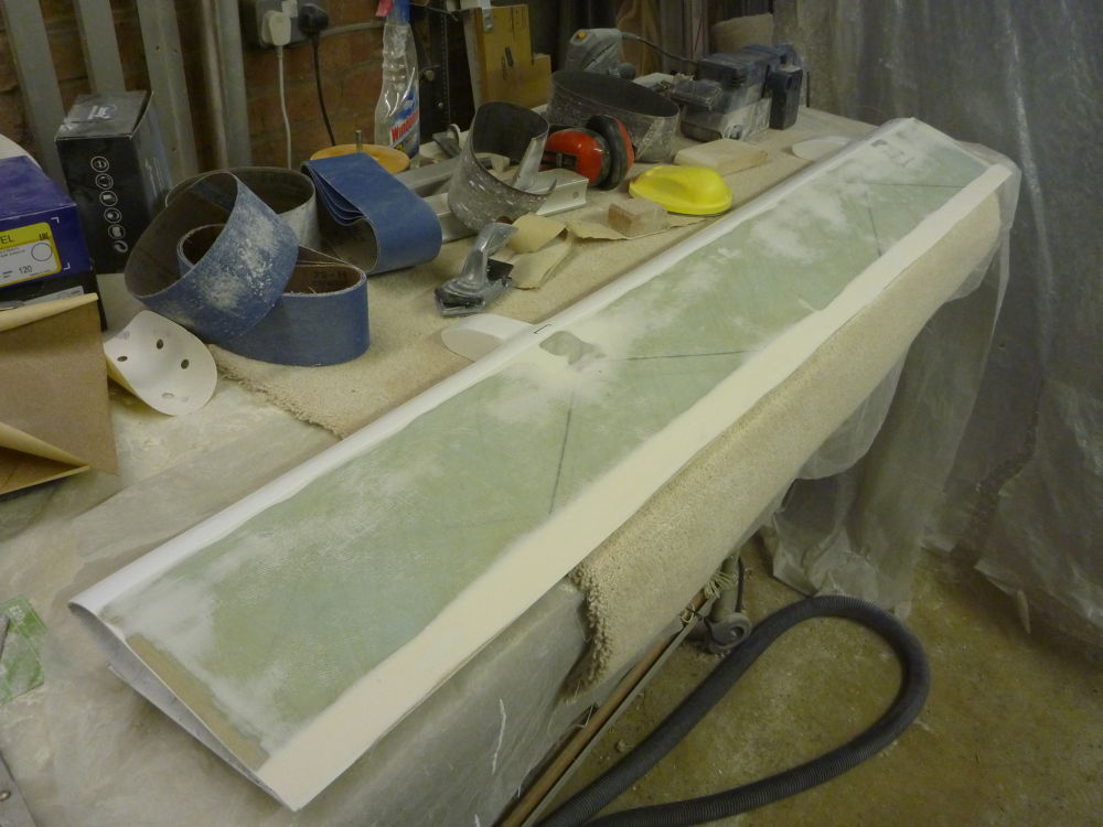 sanding port aileron upper surface