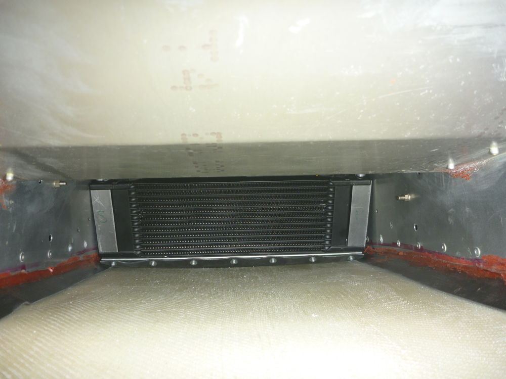 oil cooler bottom baffle modified