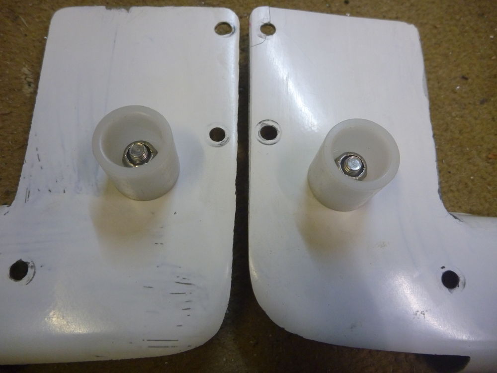knobs fitted to door guard plates