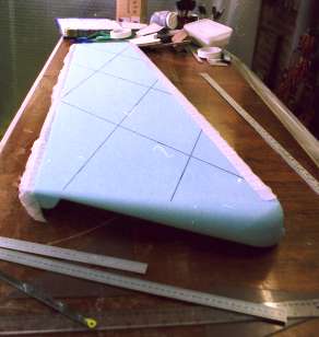 Rudder foam core