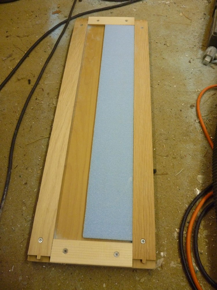 blue foam sanding jig